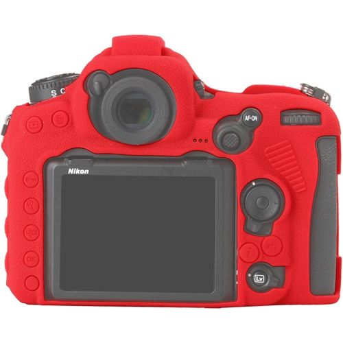  STSEETOP Nikon D500 Case, Professional Silicion Rubber Camera Case Cover Detachable Protective for Nikon D500 (Red)