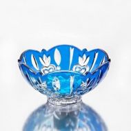 STUDIO SILVERSMITHS Studio Silversmith Crystal Candy Dish, Blue