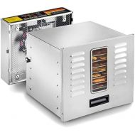 STX INTERNATIONAL STX International STX-DEH-1200W-XLS Dehydra Commercial Grade Stainless Steel Digital Food Dehydrator - 10 Trays - 1200 Watts - 165 Degree Fahrenheit - Jerky Safe with 15 Hour Timer