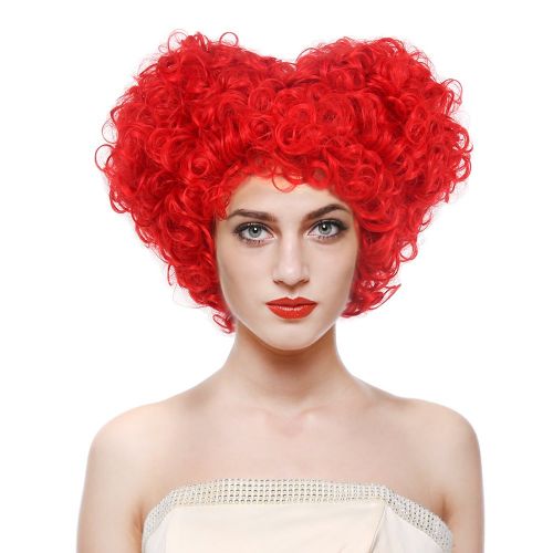  STfantasy Red Queen of Heart Wigs Curly Beehive Synthetic Hair for Women Girls Halloween Cosplay...
