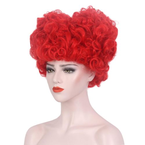  STfantasy Red Queen of Heart Wigs Curly Beehive Synthetic Hair for Women Girls Halloween Cosplay...
