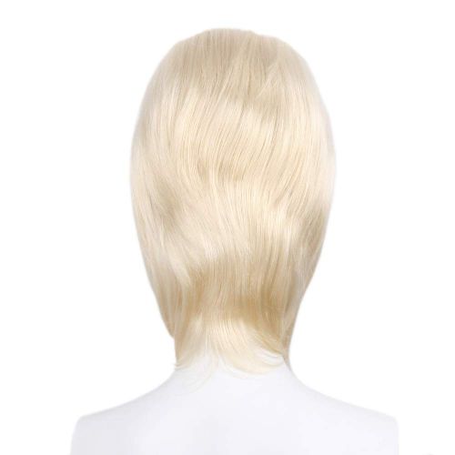  STfantasy Beehive Wig Platinum Blonde Bob Straight for Women 60s Bouffant Updo Hairstyle