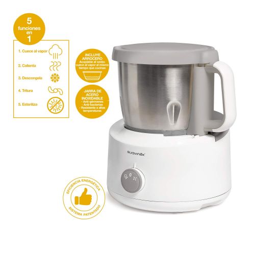  SUAVINEX Food Processor Bowl1700ml Stainless Steel