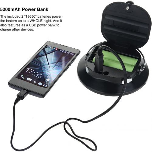  [아마존베스트]SUBOOS Gen 2 Ultimate LED Rechargeable Tent Lantern and 5200mAh Power Bank-Batteries and Clip Included