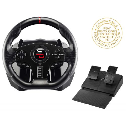  [아마존베스트]SUBSONIC Superdrive - SV700 Drive Pro Sport Wheel with Pedals, Paddle Shifters and Vibrations (Electronic Games)