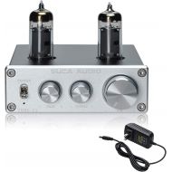 [아마존베스트]SUCA-AUDIO Tube-T1 Preamplifier, Vacuum Tube Amplifier Buffer Mini Hi-Fi Stereo Preamp with Treble & Bass Tone Control for Home Audio Player (6K4 Tubes)