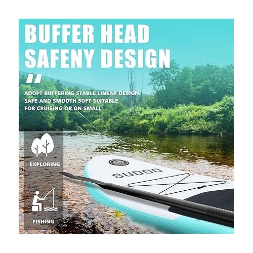  Inflatable Stand Up Paddle Board. 10'x30 x6 Stand-Up Paddleboards. Ultra-Light SUP Board for Adult & Youth. Paddle Boards incl Paddle/Pump/Backpack/Leash/3 Fins/Non-Slip Deckpad/Repair Kit
