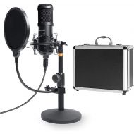 [아마존베스트]USB Streaming Podcast PC Microphone with Aluminum Storage Case,SUDOTACK Professional 192kHz/24Bit Studio Cardioid Condenser Mic Kit with Sound Card Desktop Stand Shock Mount for Sk
