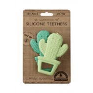 SUGARBOOGER Sugarbooger Silicone Teether Set-of-Two, Happy Cactus