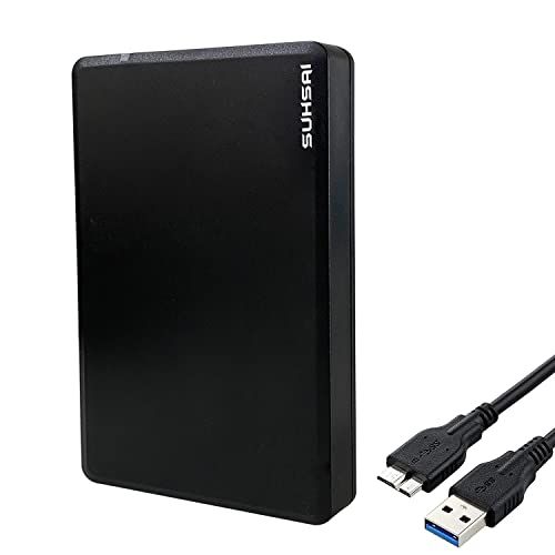  SUHSAI Portable External Hard Drive HDD 1TB, 3.0 USB Ultrafast Slim 2.5 External Drive for Storage - Backup for Computer, Laptop, PC, Mac, Chromebook, PS3, PS4, Xbox, Smart TV (1TB