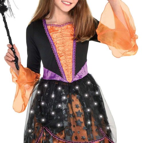  SUIT YOURSELF Suit Yourself Light-Up Magical Witch Halloween Costume for Girls, Includes Accessories