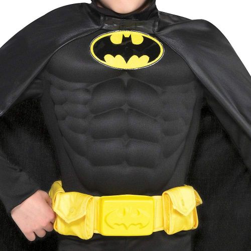  할로윈 용품Suit Yourself Batman Muscle Costume for Boys, Includes a Jumpsuit, a Cape, a Mask, a Belt, and Boot Covers