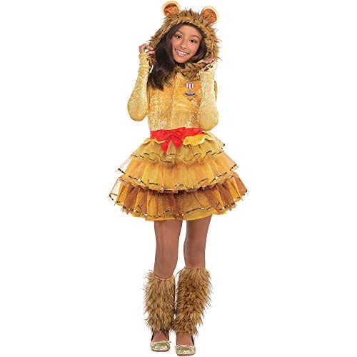  할로윈 용품Suit Yourself Cowardly Lion Halloween Costume for Girls, Wizard of Oz, Includes Accessories