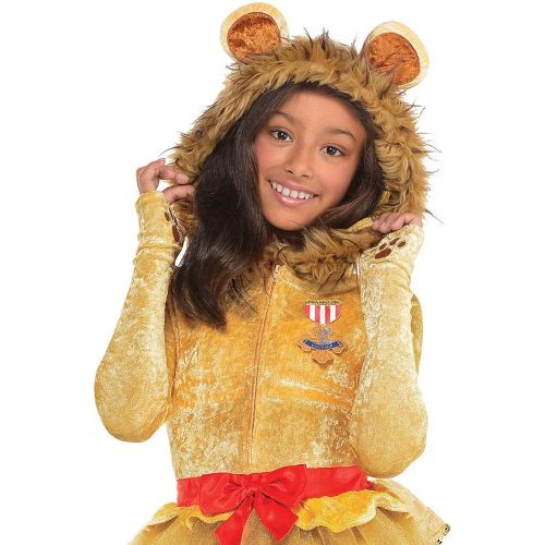  할로윈 용품Suit Yourself Cowardly Lion Halloween Costume for Girls, Wizard of Oz, Includes Accessories