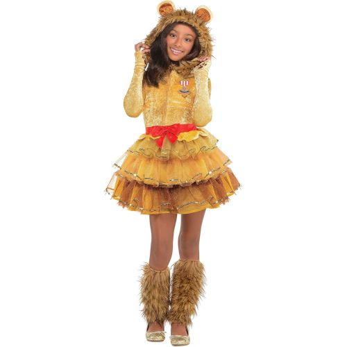  할로윈 용품Suit Yourself Cowardly Lion Halloween Costume for Girls, Wizard of Oz, Includes Accessories