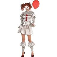 할로윈 용품SUIT YOURSELF It Pennywise Costume for Women, Includes a Dress, Leg Warmers, Boot Toppers, and a Collar
