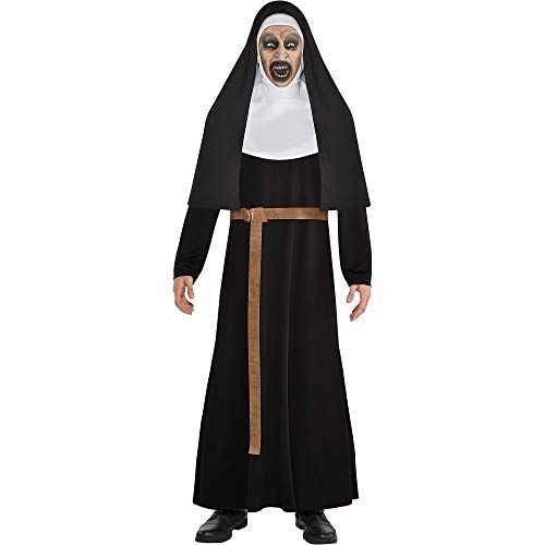  할로윈 용품SUIT YOURSELF The Nun Halloween Costume for Men, Standard Size, Includes Robe, Habit, Long Belt and Full Face Mask