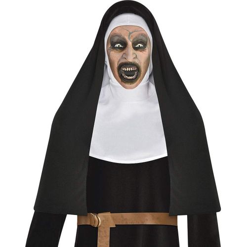  할로윈 용품SUIT YOURSELF The Nun Halloween Costume for Men, Standard Size, Includes Robe, Habit, Long Belt and Full Face Mask