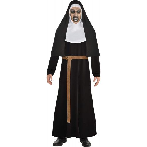  할로윈 용품SUIT YOURSELF The Nun Halloween Costume for Men, Standard Size, Includes Robe, Habit, Long Belt and Full Face Mask