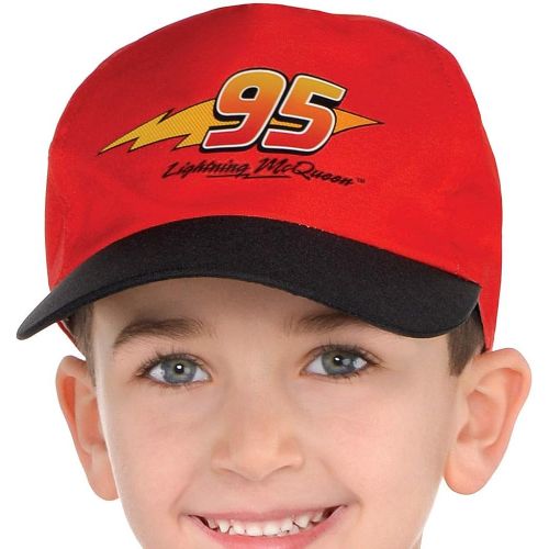  할로윈 용품Suit Yourself Cars Lightning McQueen Muscle Costume for Boys, Includes a Racing Jumpsuit and a Baseball Cap