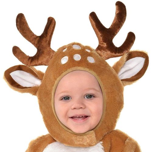  할로윈 용품Suit Yourself Cozy Deer Costume for Babies, Includes Soft Jumpsuit, Booties, Tail, and Hood