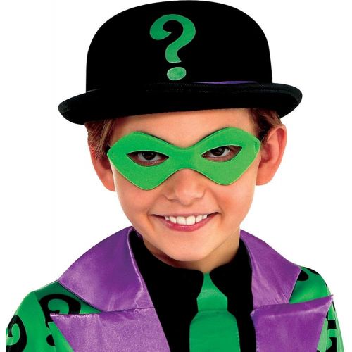  할로윈 용품Suit Yourself Batman Classic Riddler Costume for Boys, Includes a Jumpsuit, an Eye Mask, and a Black Hat