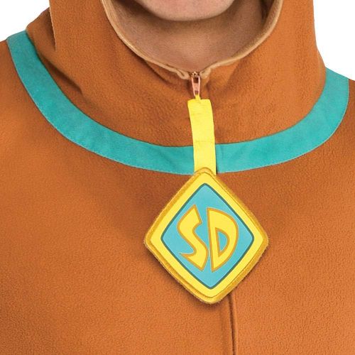  할로윈 용품SUIT YOURSELF Zipster Scooby-Doo One-Piece Costume for Adults, Includes a Jumpsuit with a Scooby Headpiece