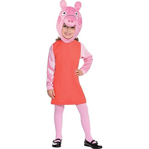  할로윈 용품Suit Yourself Peppa Pig Halloween Costume for Toddler Girls, 3-4T, Includes a Dress, Tights and More