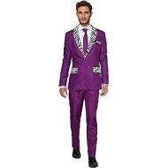 할로윈 용품SUITMEISTER ? Pimp ? Halloween Costume for Men in Stylish Print ? Full Set: Includes Jacket, Pants and Tie