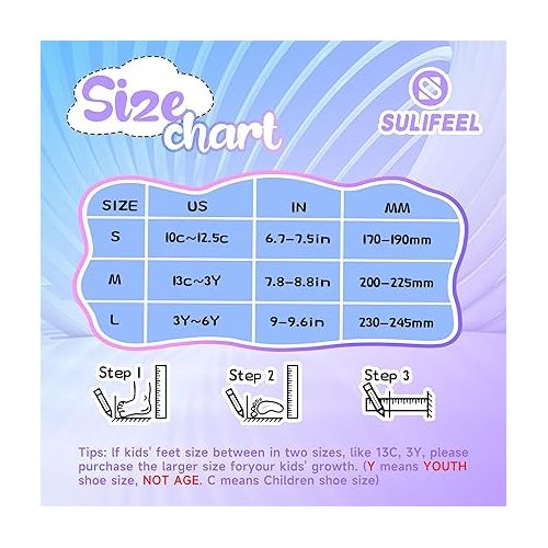  SULIFEEL Roller Skates for Girls with Light up Wheels and Colorful Ripple 4 Sizes Adjustable Skates for Toddler Kids and Youth