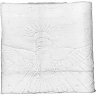 Suma White or Ivory Baby Christening Shawl, Baptism Blanket 40 X 50