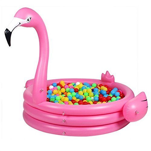  SUMER New Inflatable Flamingo Kiddie Pool, Childrens Swimming Pool Inflatable Baby Play Center Party Pool for Children Toddler