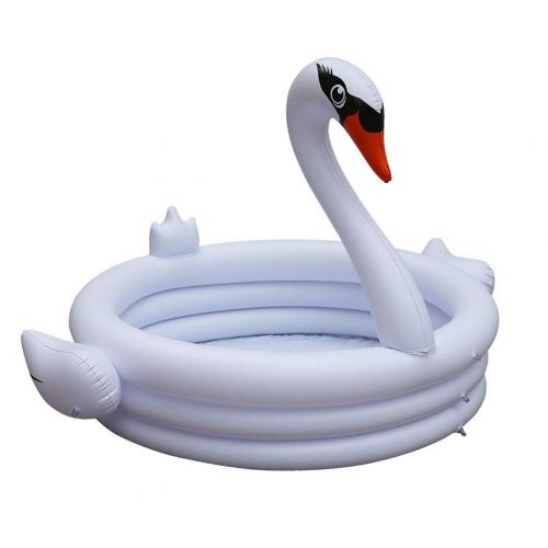  SUMER Childrens Inflatable Swan Pool, Inflatable Baby Paddling Pool Infant Swimming Pool Baby Play Center Party Pool for Children Toddler