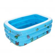 SUMER Baby Inflatable Swimming Pool, Portable Inflatable Bathtub Kids Water Play Fun Air Shower Basin for Children Outdoor Beach Summer Parties(S)