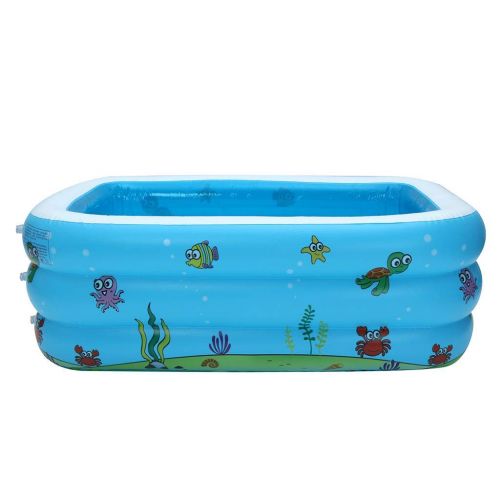  SUMER Baby Inflatable Swimming Pool, Portable Inflatable Bathtub Kids Water Play Fun Air Shower Basin for Children Outdoor Beach Summer Parties(S)