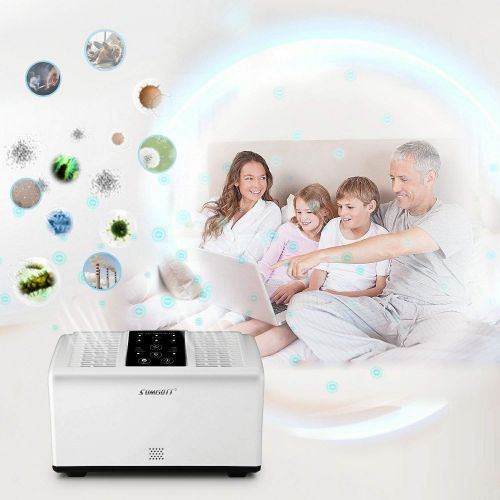  SUMGOTT Air Purifier Home Air Cleaner with True HEPA Air Filter, Captures Allergens, Smoke, Odors, Mold, Dust, Germs, Pets, Smokers