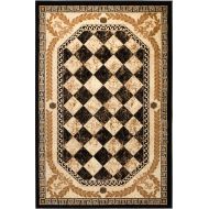 SUMMIT BY WHITE MOUNTAIN Summit XZ-AG3Y-1PRR New 33 Area Rug Black Diamond Modern Abstract Many Aprx Sizes Available , 2 X 3 ACTUAL IS 22 X 35
