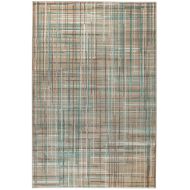 SUMMIT BY WHITE MOUNTAIN Summit VU-7RU2-KH32 102 New Taupe Turquoise Area Rug Modern Abstract Many Sizes Available DOOR MAT 22 inch x 35 inch