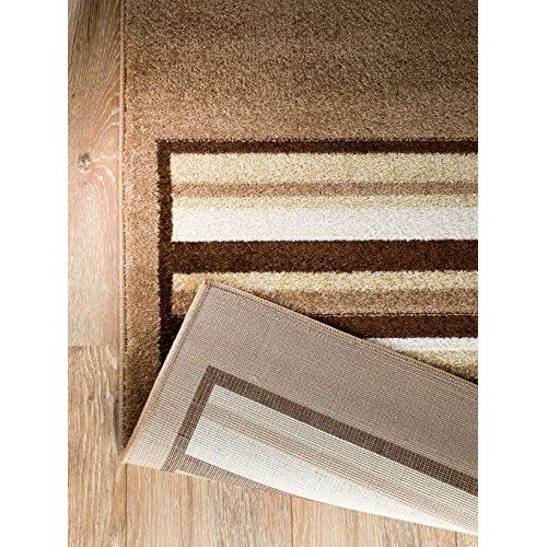  SUMMIT BY WHITE MOUNTAIN Rio EO-TSZZ-O2IA Summit 308 Coffee Beige Area Rug Modern Abstract Many Sizes Available , DOOR MAT 22 inch x 35 inch