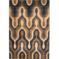 SUMMIT BY WHITE MOUNTAIN Summit S75 Venice Blue beige Trellis Area Rug Modern Abstract Rug Many Sizes Available (2x3 door mat Actual is 22 inch x 35 inch)