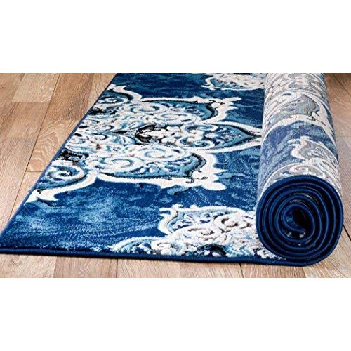  SUMMIT BY WHITE MOUNTAIN Summit 0P-3MXM-BPJK Chatham 209 Vintage Look Orientals Sharp Color Definition (William Blue), 22 INCH X 35 INCH DOOR MAT