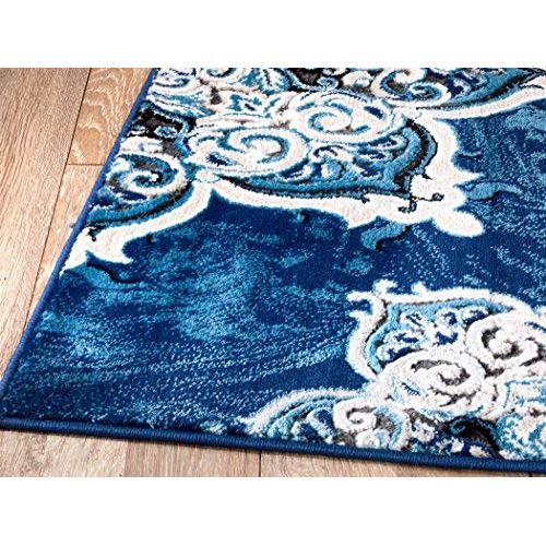  SUMMIT BY WHITE MOUNTAIN Summit 0P-3MXM-BPJK Chatham 209 Vintage Look Orientals Sharp Color Definition (William Blue), 22 INCH X 35 INCH DOOR MAT