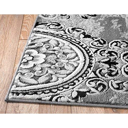  SUMMIT BY WHITE MOUNTAIN Summit 0B-99RL-H4HE Collection 206 Chatham Vintage Look Orientals Sharp Color Definition (X Grey Oriental), 22 INCH X 35 INCH DOOR MAT