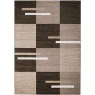 SUMMIT BY WHITE MOUNTAIN Rio VZ-H38A-2HZH Summit 301 Brown Beige Area Rug Modern Abstract Many Sizes Available , DOOR MAT 22 inch x 35 inch