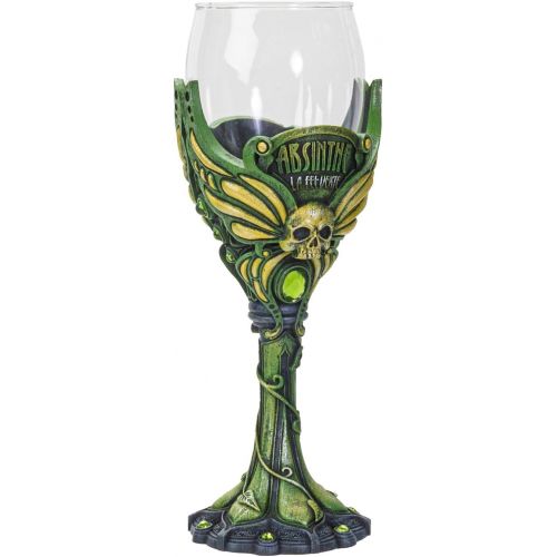  [아마존베스트]Summit Collection Absinthe La Fee Verte Green Fairy Wine Goblet Wine Glass 6.5 inches Tall 7 fl oz Chalice