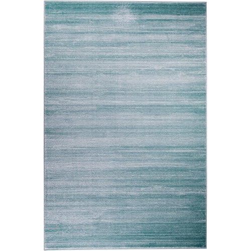  SUMMITRUG Summit 101 New Turquoise Area Rug Modern Abstract Many Sizes Available , DOOR MAT 22 inch x 35 inch