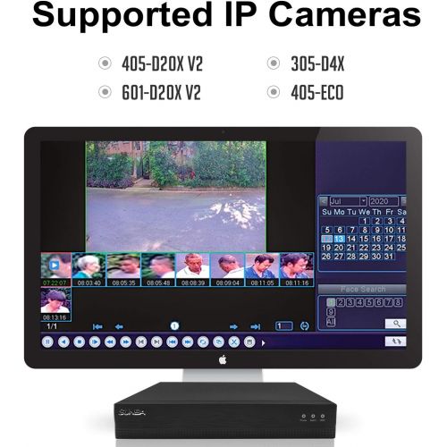  [아마존베스트]SUNBA 9-Channel Face Recognition 5MP H.265/H.264 IP Network Camera Digital Video Recorder (NVR-F8009SE) - No Hard Drive