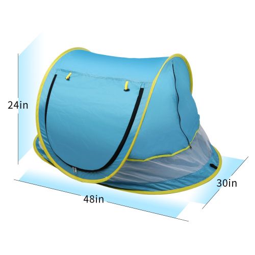  [아마존베스트]SUNBA YOUTH Baby Tent, Portable Baby Travel Bed, UPF 50+ Sun Shelters for Infant, Pop Up Beach Tent, Baby Travel Crib with Mosquito Net, Sun Shade