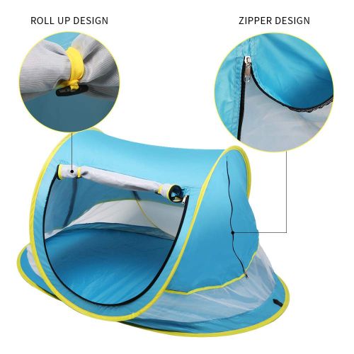  [아마존베스트]SUNBA YOUTH Baby Tent, Portable Baby Travel Bed, UPF 50+ Sun Shelters for Infant, Pop Up Beach Tent, Baby Travel Crib with Mosquito Net, Sun Shade