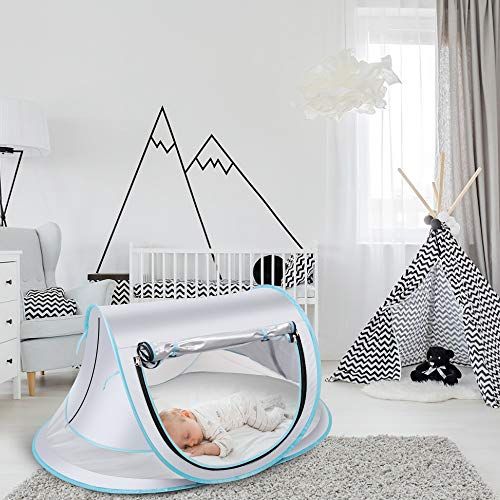  [아마존베스트]SUNBA YOUTH Baby Tent, Portable Baby Travel Bed, UPF 50+ Sun Shelters for Infant, Pop Up Beach...